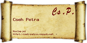 Cseh Petra névjegykártya
