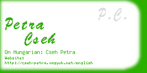 petra cseh business card